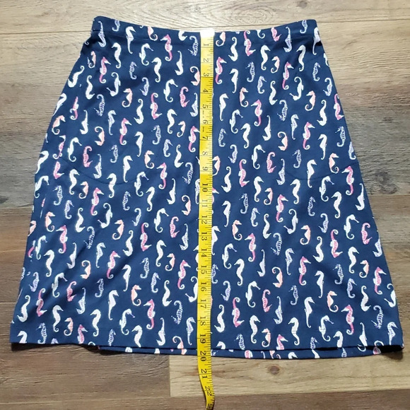 J Jill stretch summer seahorse skirt cotton blend with pockets - Picture 1 of 7